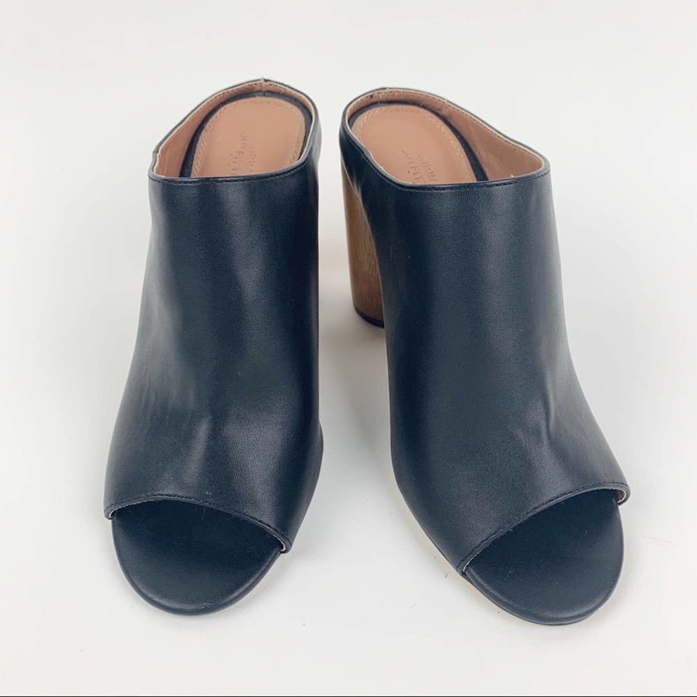 Urban Outfitters Wooden Block Heel Mules
